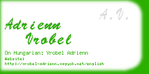 adrienn vrobel business card